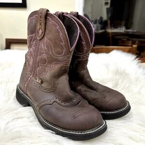 Justin Gypsy Gemma 8" Western Cowboy Boots Sz 8